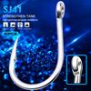 PRO BEROS Corrosion-Resistant Stainless Steel Barbed Fishing Hooks for Sea and Boat Lure Fishing.