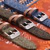 Genuine Leather Nylon Watch Band 18mm 20mm 22mm Quick Release Strap Vintage Weave Bracelet for Men Women Replacement Wristband