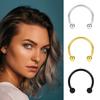 1pc 316L Stainless Steel Lip Rings Studs Labret Piercing Master Earrings Septum Nose Hoops Unisex Women Punk Cool Body Jewelry