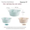 Camellia Large Thickened Plastic Laundry Basin with Washboard, 2-Pack