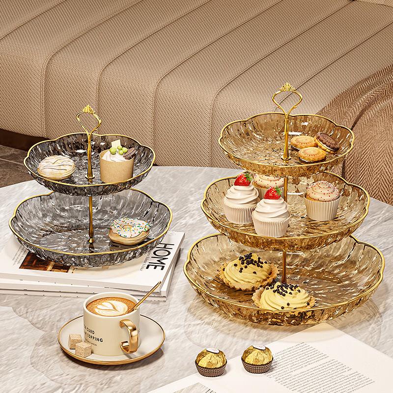 Multi-tier Light Luxury Fruit & Snack Plate