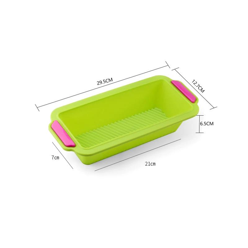 Rectangular Silicone Bread Pan Mold Toast Bread Mold Cake Tray Long Square Cake Mould Bakeware Non-stick Baking Tools