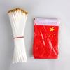10 Stück China Handwinke-Flagge beidseitig bedruckt Rot Polyester Klassische Elemente Kleine China-Nationalflagge für den Außenbereich