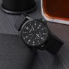 Strategy Military Calendar Analog Waterproof Nylon Strap Braided Large Dial Simulated Quartz Watch Fashion Watch Black Birthday Christmas Day Present