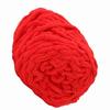 Single Thick Ice Strip Yarn Needle Knitting Woven Blanket Slipper Line(Milk White)