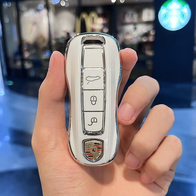 Neue Auto Schlüsselhülle Abdeckung Für Porsche Für Panamera Macan Cayenne Cayman Boxster 911 9ya 971 Intelligente Schutzhülle Fernbedienung Schlüsselabdeckung