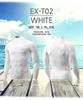 EXIO Compression Long Sleeve High Neck Sports Shirt with Cooling Innerwear Men's Wear, (01. White, XL)