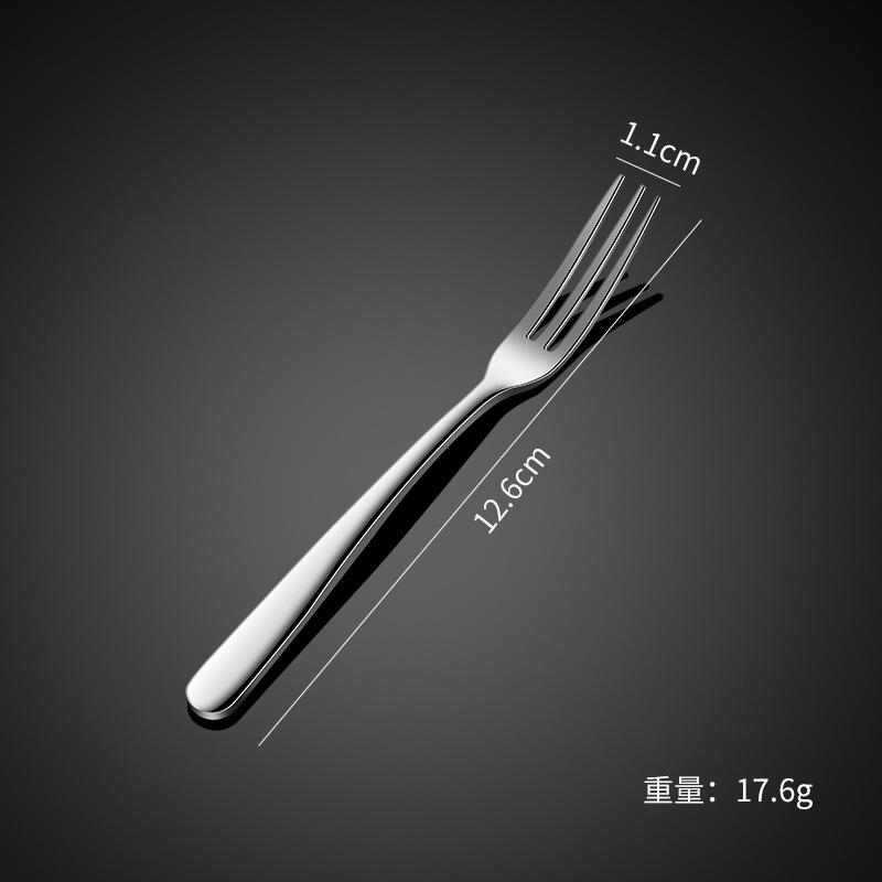 Thickened elegant 304 stainless steel tableware, knife, fork, spoon, steak set series, western coffee dessert spoon