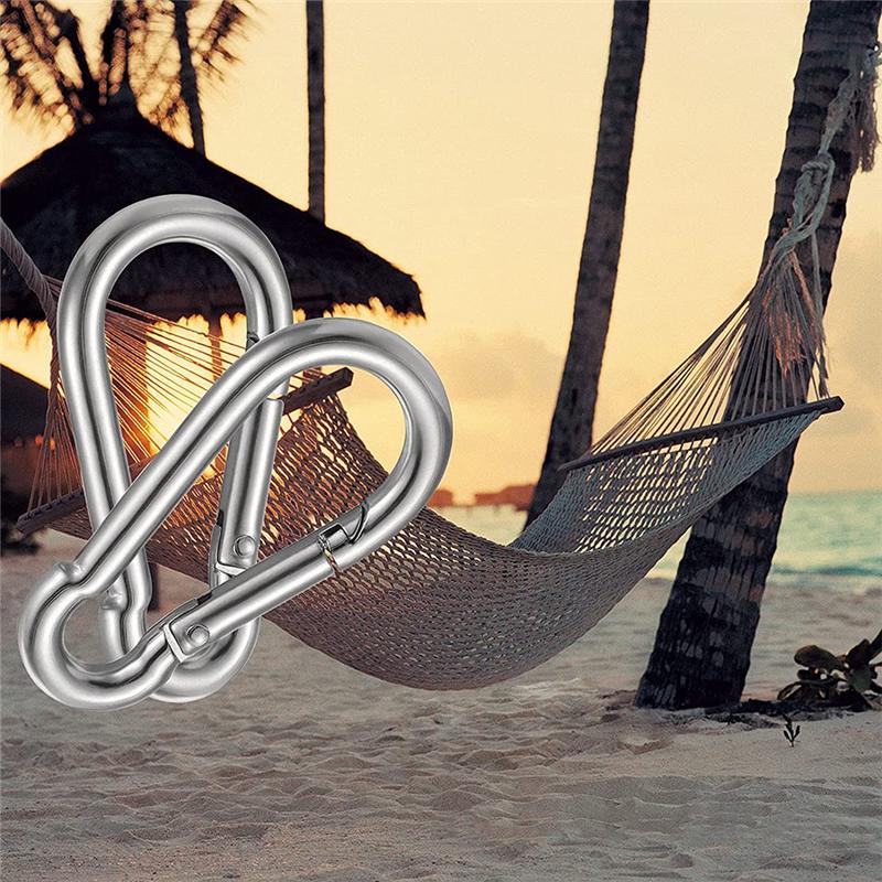 Good-30PCS 4Inch Heavy Duty Spring Snap Hook Carabiner, Snap Spring Carabiner Clip For Swing Hammock Gym Outdoor