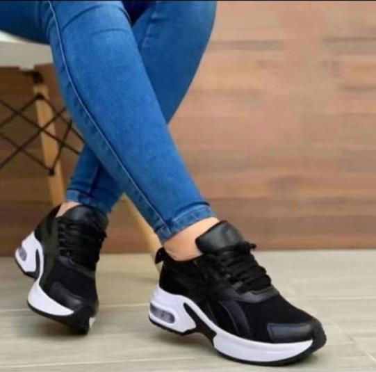 Mode Damen Laufschuhe Sportschuhe Schwarz Silber Mädchen Athletische Walking Sneakers Bequeme Damen Joggingschuhe Bling Schuhe Übergröße 42
