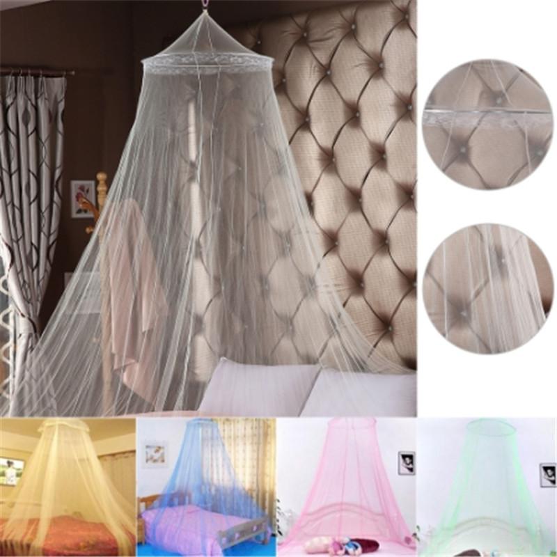 Mosquito Bed Net Curtains Canopy Round Insect Reject Net Netting Dome Tent Bed