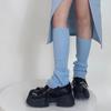 Festive Red Zhi Xun Woolen Stirrup Leg Warmers - Cozy Autumn/Winter Short Socks