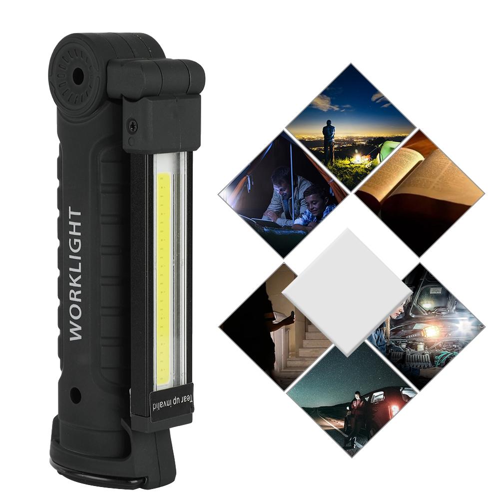 USB Charging Foldable COB Work Light LED Working Lamp with Magnet for Camping Emergency Large