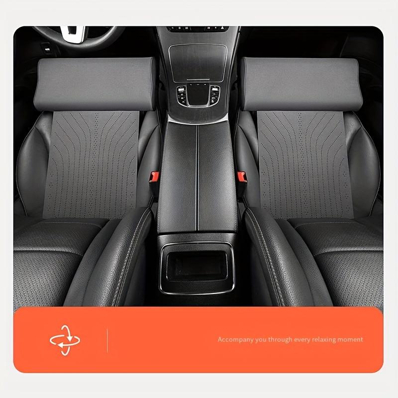 Car Seat Extender Leg Cushions For Driver Leather Universal Leg Support Pillow Cover Memory Foam Auto Seat Extender Padding Mats