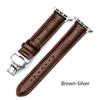 Leather Watchbands for Apple Watch Series 7 45mm 41mm Watch Band for Iwatch 6 5 4 SE 44mm 40mm 42mm 38mm Strap Butterfly Buckle