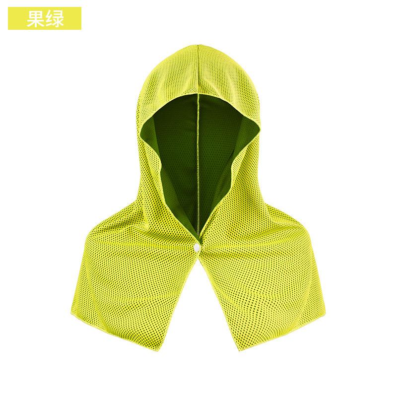 Summer Cooling Hooded Towel UV Protection Ice Silk Sports Sunshade Neck Wrap