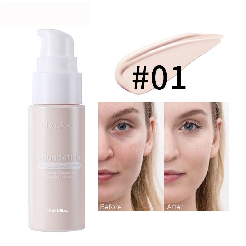 1PCS 12 Liquid Foundation Powder Is Light And Delicate Moisturizing High Coverage Easy To Apply And Long Lasting