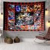 Dark Fantasy Demon Battle Tapestry, Unique Design Tapestry, Wall Decor for Bedroom,Livingroom, Playroom,Heartwarming Fan Holiday Gifts