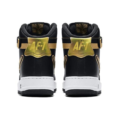 Nike Air Force 1 High Nba Black Metallic Gold AV3938-001