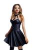 Glossy Marisa, Dress, Wetlook, Black, Xl