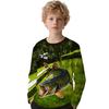 Utomhusfiske 3D-tryck Barnöverdelar från 2 till 8 år T-shirts för Pojkar Flickor Barnkläder Sommar Kortärmade Kläder Pojke