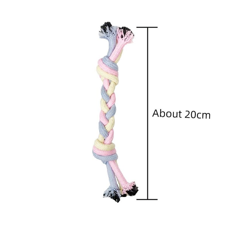 

Dog Toy Molar Slippers Teddy Bichon Pomeranian Knot Toy Puppy Small Size Dogs Dog Chew Pet Supplies Small braid