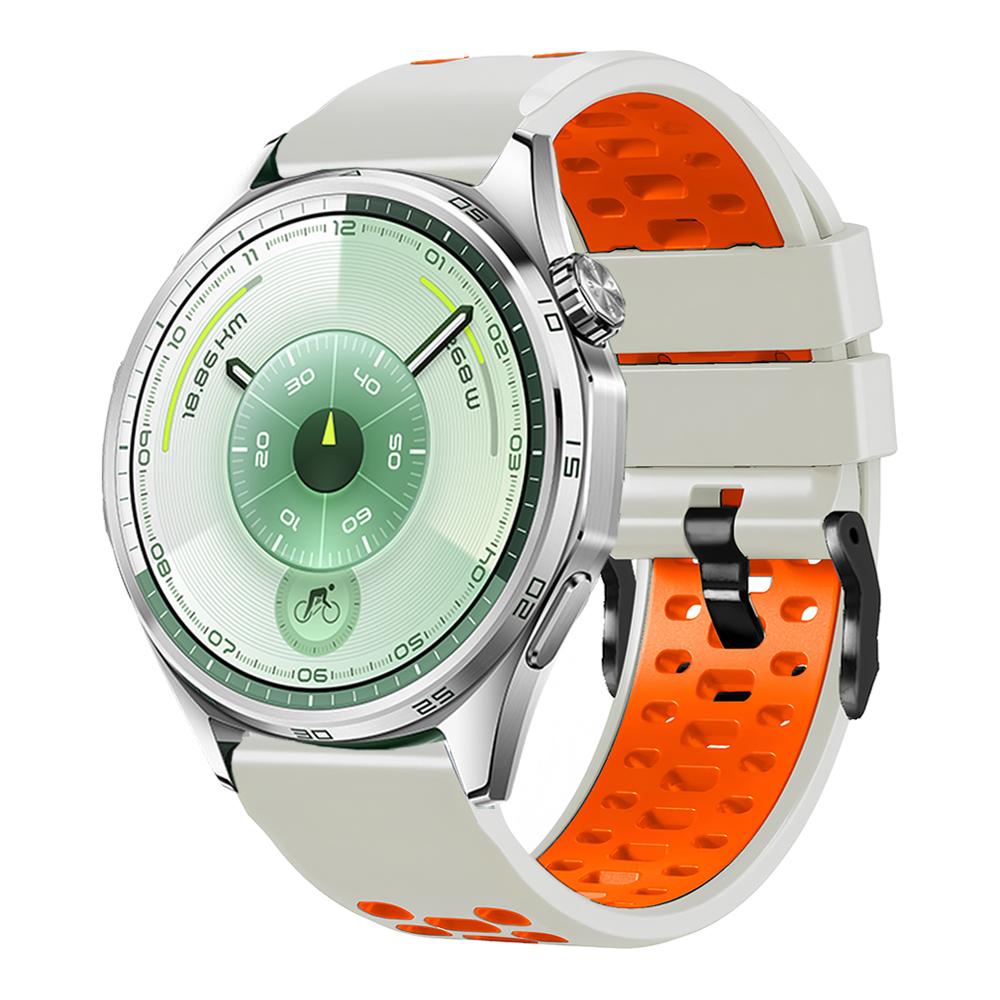 22mm Sport Band For Huawei watch GT 6 Pro 46mm Two Tone Silicone Strap For Huawei GT6/Ultimate Bracelet Replacement Accessories