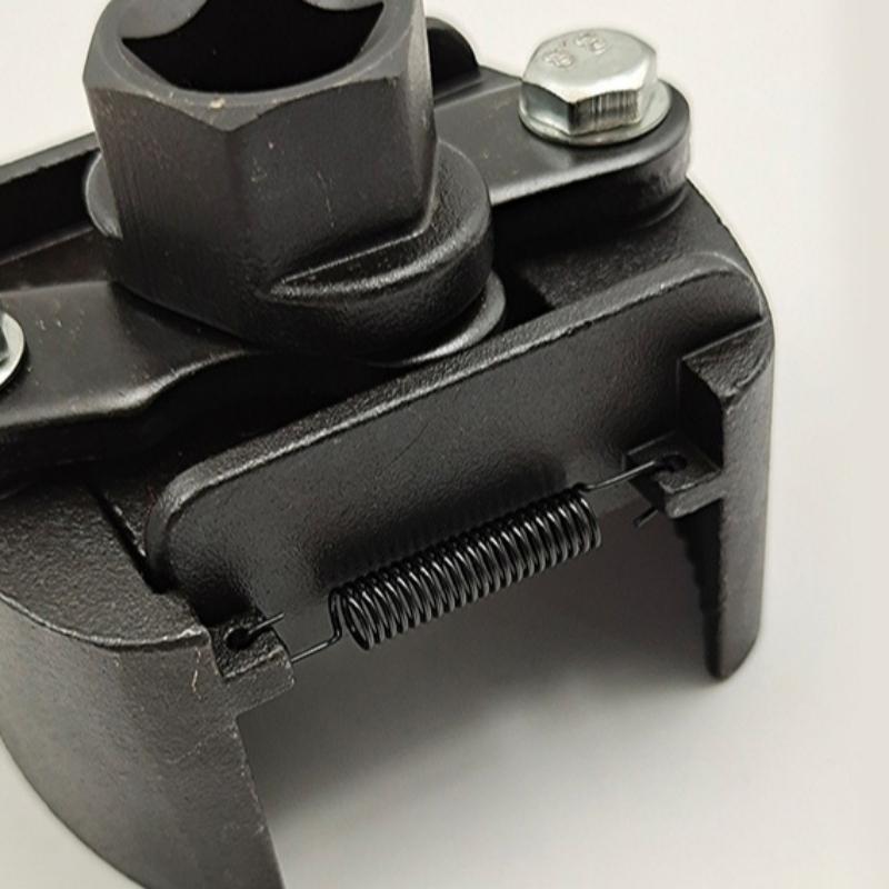 Universal Adjustable Oil Filter Wrench Two-Jaws 60-80mm/80-105mm Range Filter Remover Tool for Auto Maintenance