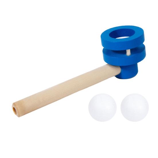 huaqianguhh Kids Floating Ball Blow Toy, Suspension Blowing Wooden Pipe for Lung Capacity Training, Educational Toy Boys Girls
