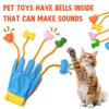 Toys For Indoor Cats, Funny Play Glove Toys Stuffed Plush Teaser Mitts With Built-in Bell Five- Scratch Teasing Toy For Indoor Cats