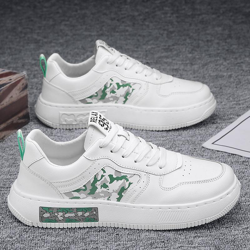 Four Seasons Men's Low-Top Lace-Up Casual Sneakers Teen Fashion Platform Outdoor Board Shoes