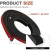 Universal Vehicle Weatherstrip Ribbed Edge Technology 30% Noise Reduction Thermal Resistant Rubber For SUVs Pickups Campers
