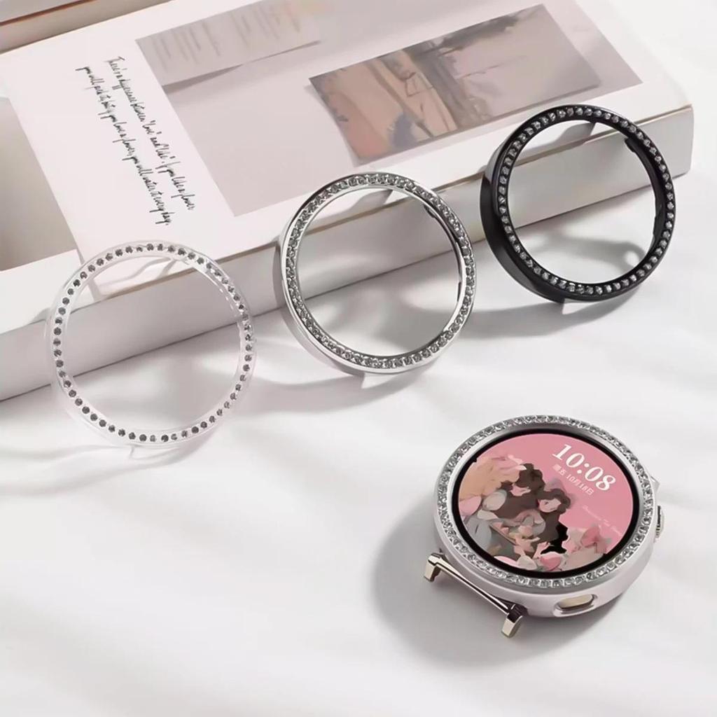 Diamond Women Case For Huawei Watch GT6 41mm Hard PC Cover Anti-Drop Bumper For Huawei Band GT6 41mm Hollow Protective Shell