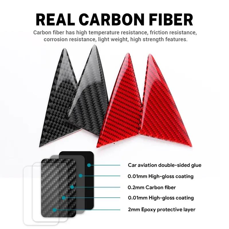 Door A Pillar Sticker Carbon Fiber for MINI EV J01 E SE Mini Cooper Electric 2024 2025 Accessories Interior Trim Decoration