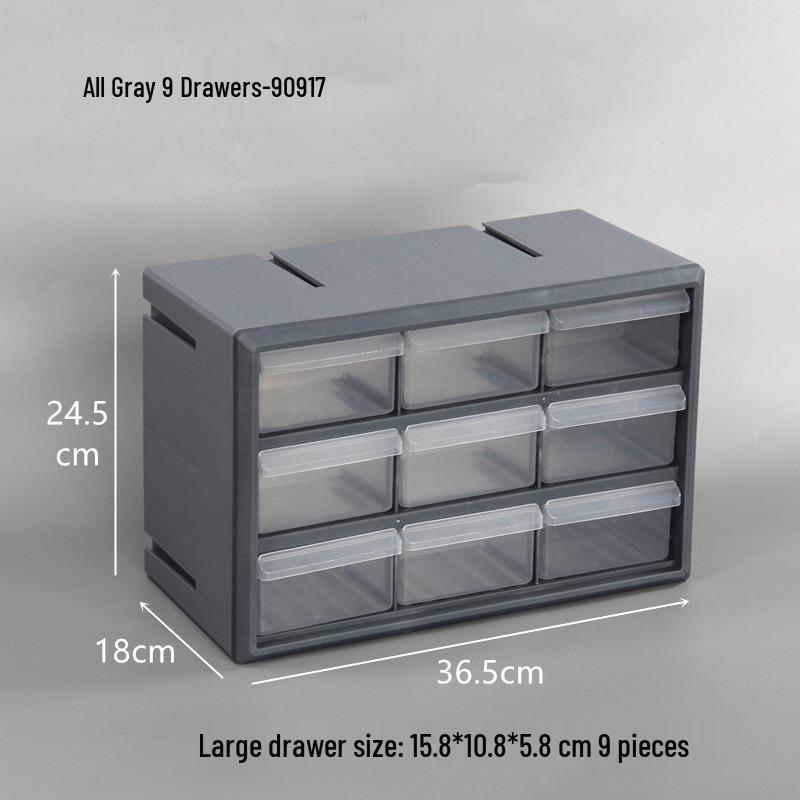 Combinable Drawer-Style Compartment Box for Screws, Parts, Building Blocks, and Electronics