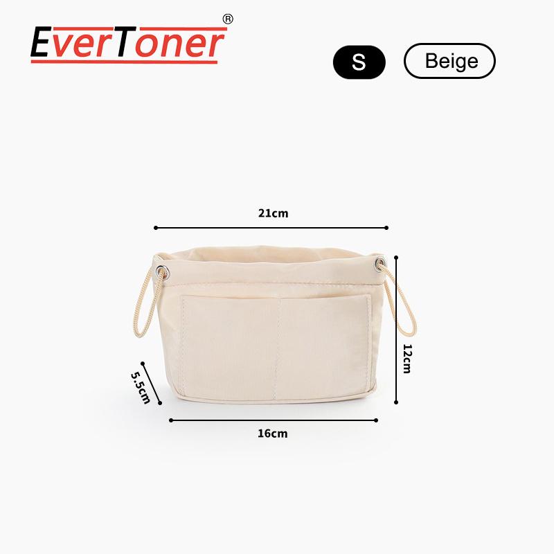 

EverToner Polyester Purse Orgainzer Insert for HandBag Inner Liner Orgainzer Bag With Zipper Handmade Cosmetic Storage Bag