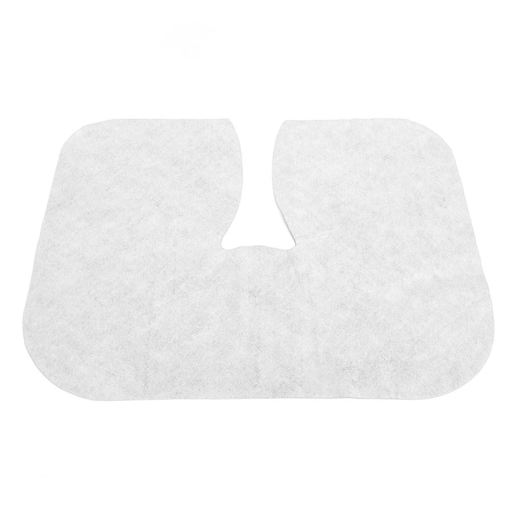 100pcs Disposable Face Rest Cover U Shaped Hollow Breathable Nonwoven Massage Face Rest Cover for SPA Clubs Baths