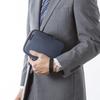 SANWA SUPPLY Travel Accessory Pouch X D135 X (W195 H55mm, Navy) IN-AD11NV