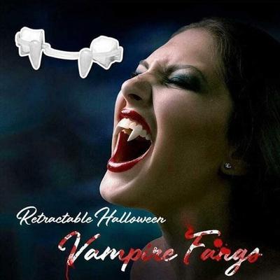 Лучшие подарки на Хэллоуин Diy Fangs Хэллоуин Украшение Реквизит Ужасы Вампир Вставные зубы Клыки Зубные протезы Косплей