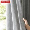 1PC Nuan Series Cream Style Semi Blackout Curtains Japanese Imitation Linen Thick Curtains for Bedroom Living Room Balcony Window for Home Decor