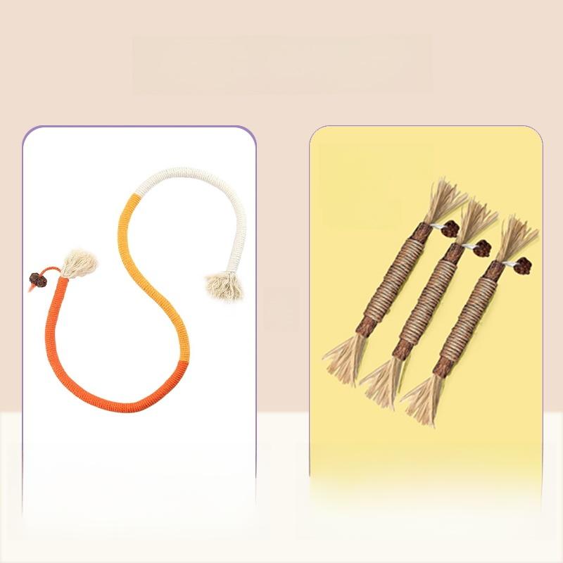 Toy Chew Rope Self Entertaining Teeth inding Play Sti Pet Supplies Biting Rope Toy for Kittens Interactive Toys for s