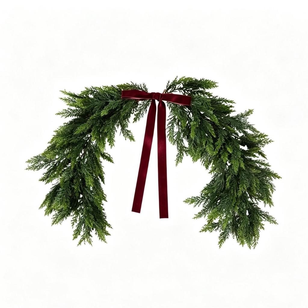 Artificial Pine Needle Christmas Wreath for Windows and Walls