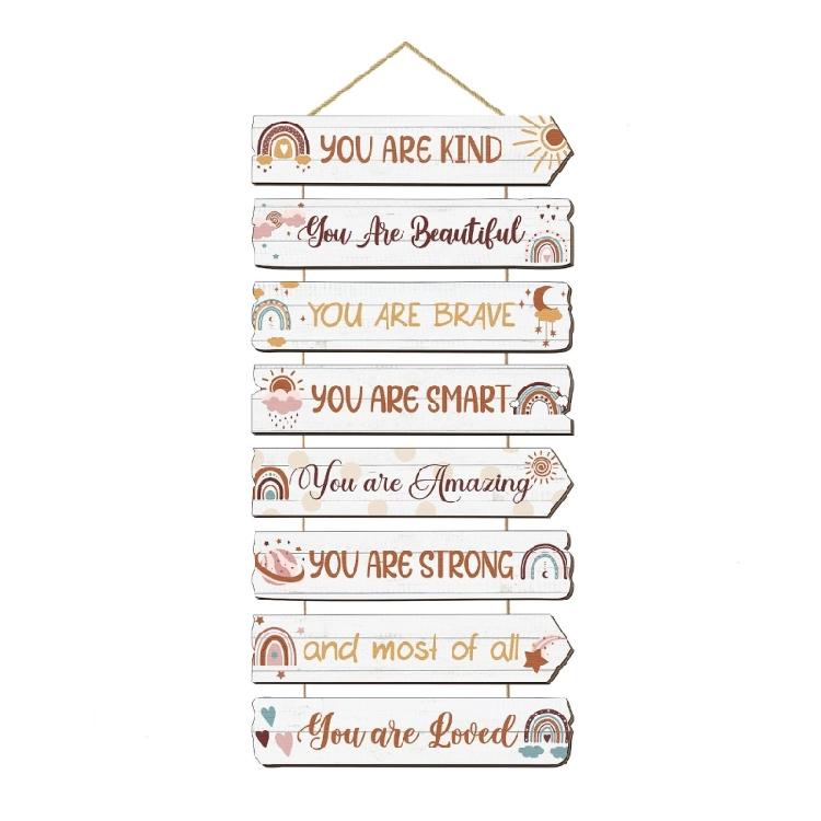 

Wooden Hanging Motivational Wall Art Decors Sign Inspiring Positive Quotes Wall Decors Inspirational Wall Art Decors