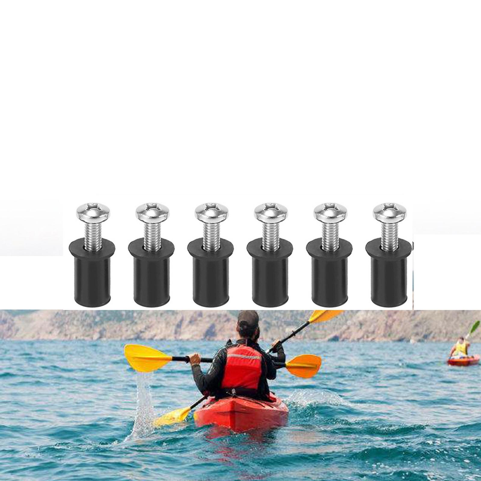 

With Stainless Steel Screws M5 Neoprene Well Black Parts Accessories Rubber Well Kayak Brass Copper Bolts One Size