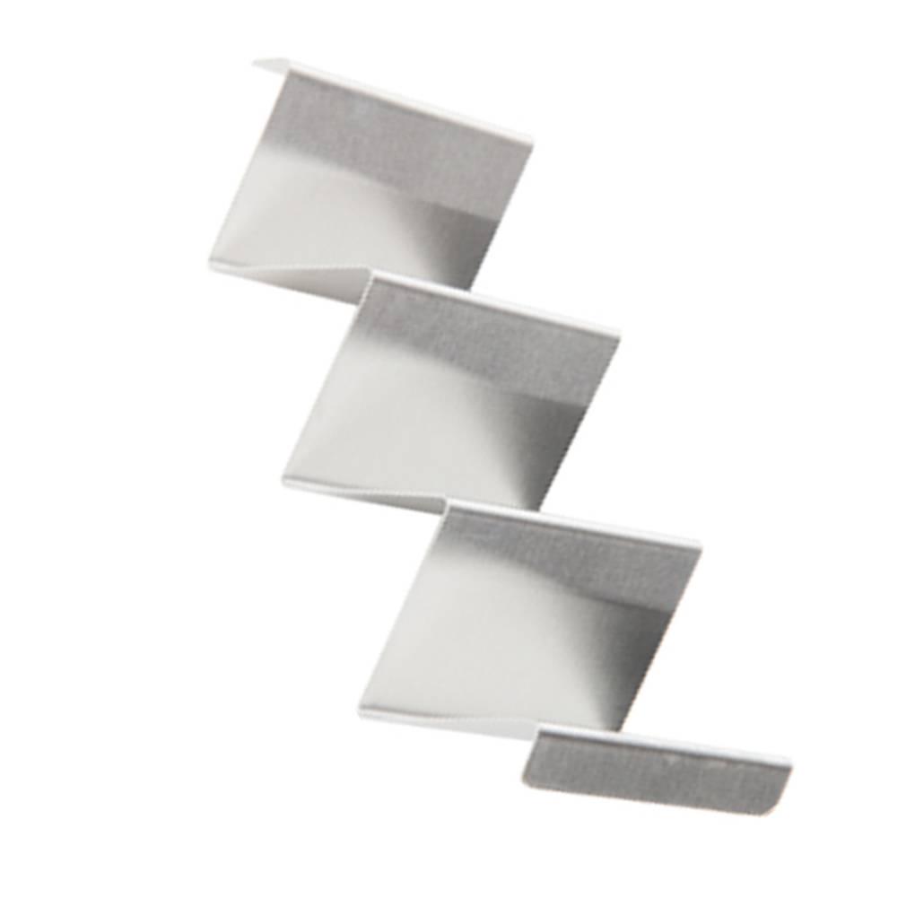 Wave Shape Stainless Steel Taco Display Stand Up Holder Rack Shell 1-4 Tacos