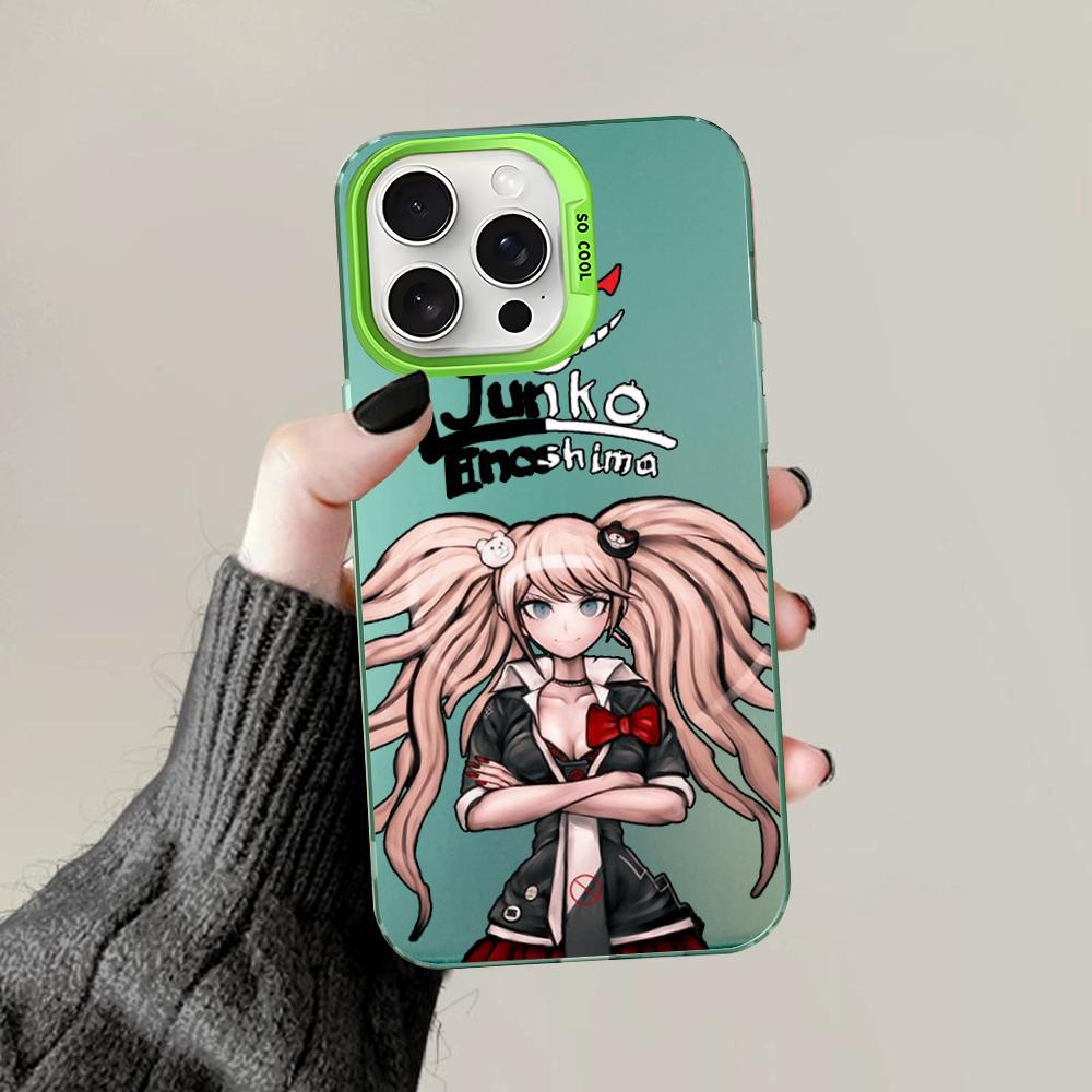 Danganronpa Junko Enoshima Monokuma Phone Case For IPhone 16 15 14 13 12 11 Pro Max X XR XSMAX 8 Matte Shockproof Back Cover