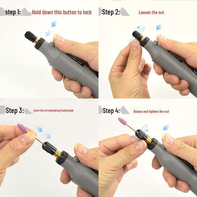 Variable Speed Electric Engraving Pen and Grinder for Jade and Pet Nails