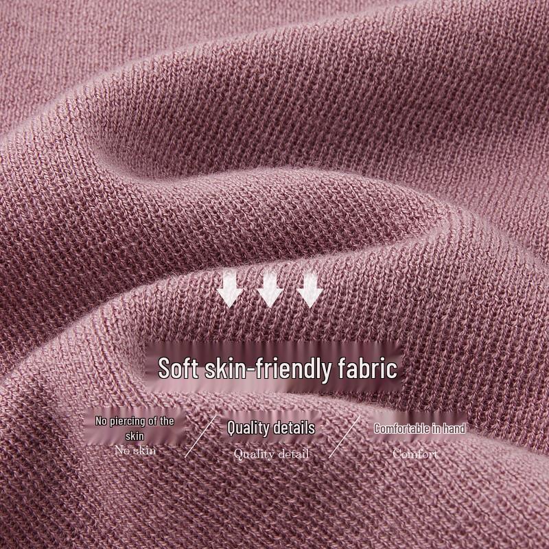 Demana Raspberry Macaron Faux Two-Piece Knit Top