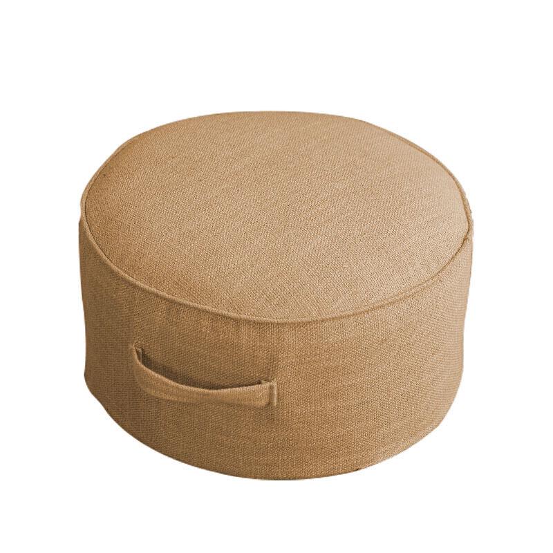 

Round Tatami Floor Pillow Seat Cotton Linen Cushion Meditation Chair Stool хакі