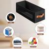 Stackable CD Case Holder with Visual Window Dustproof Lid And Handles - Holds Up To 37 CDs - 40x15.5x13.5 Cm Cartridge